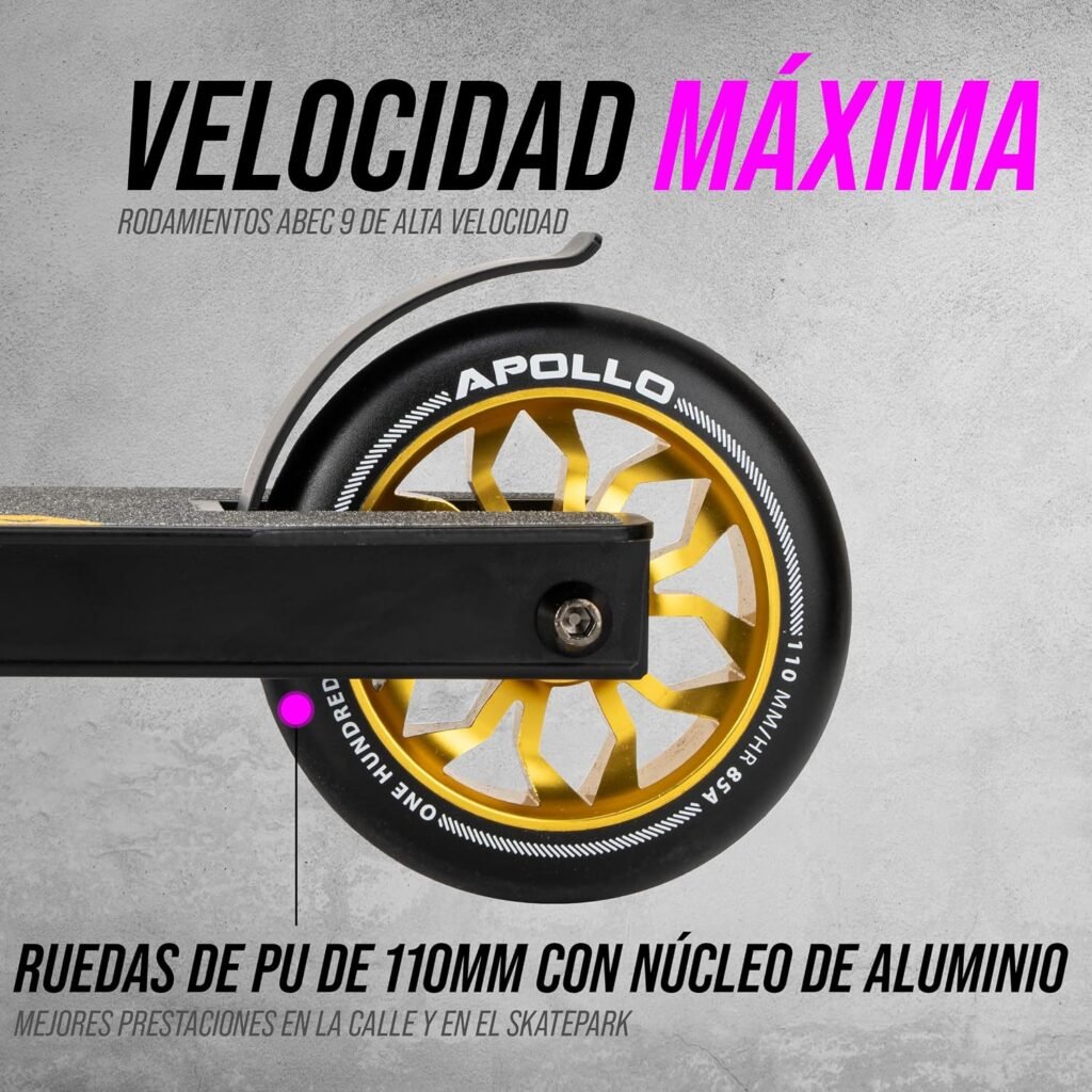 Apollo Hawk detalle rueda trasera y freno