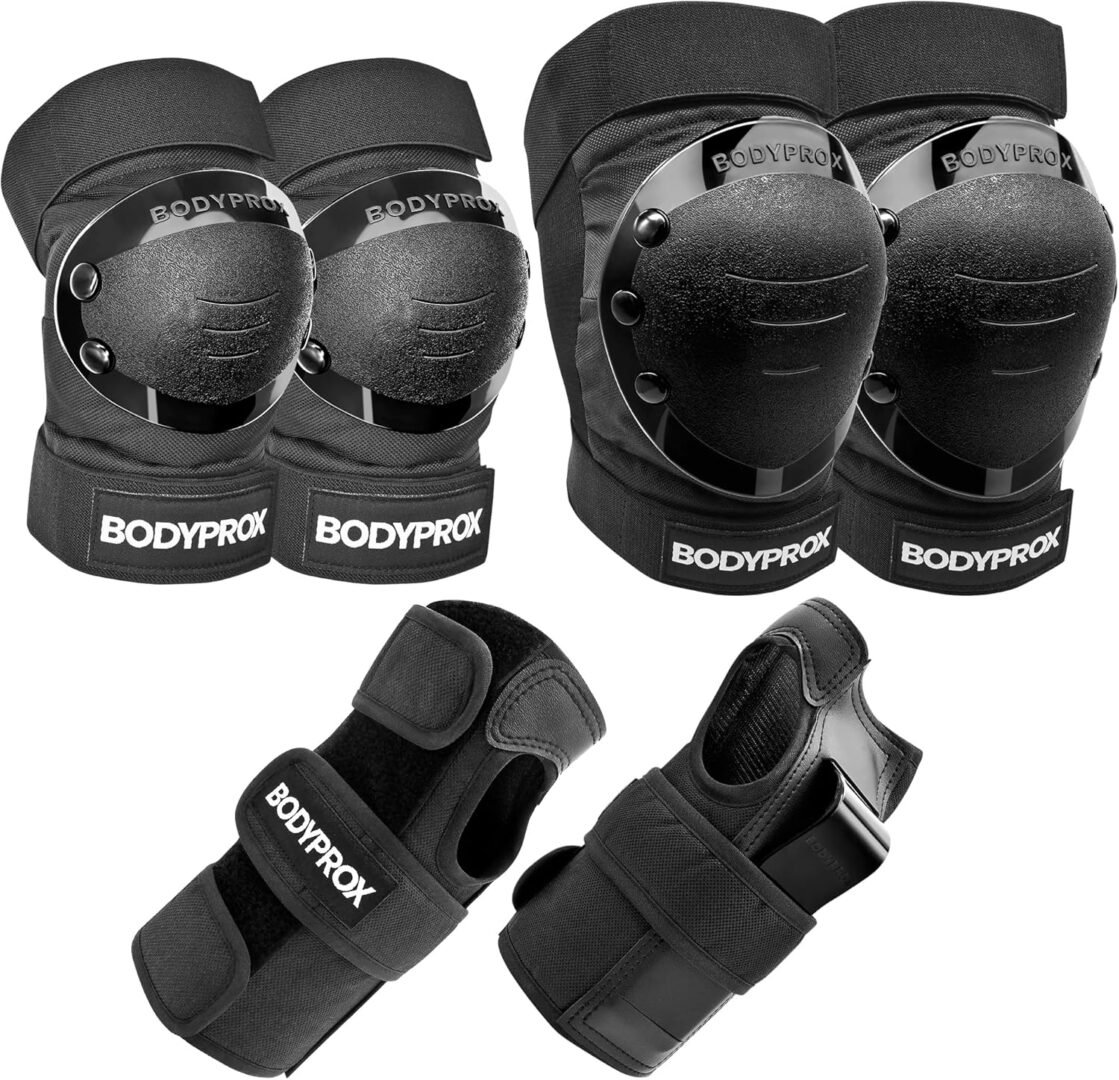 Conjunto de protecciones, rodilleras, coderas